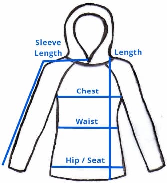 large champion hoodie measurements