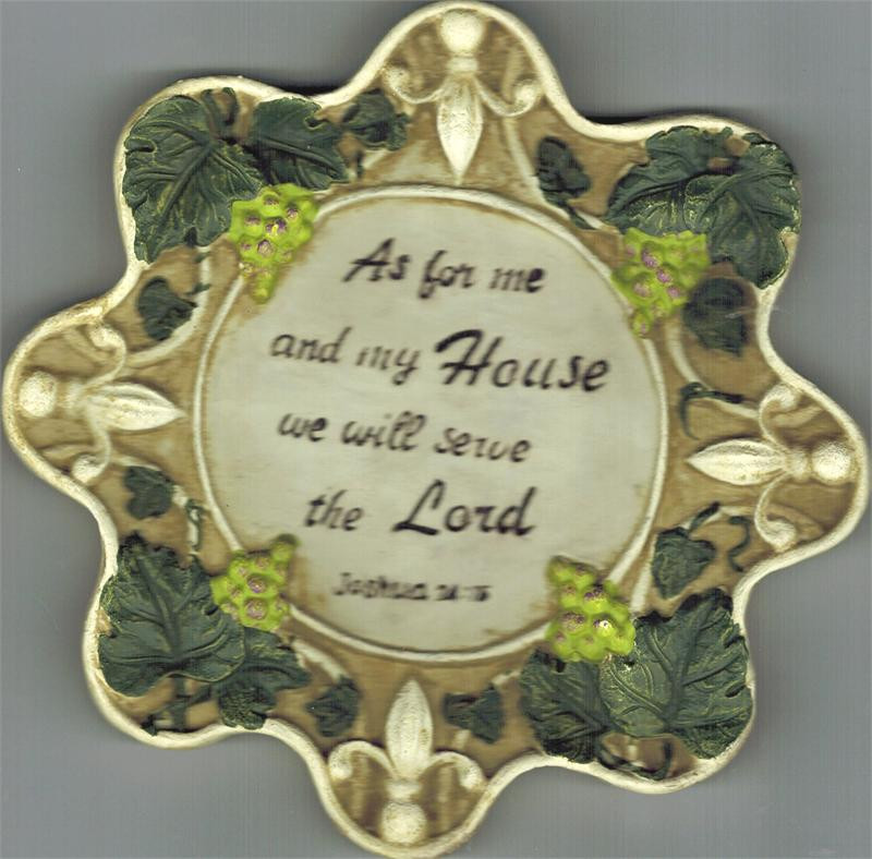 As For Me And My House We Will Serve The Lord Wall Plaque