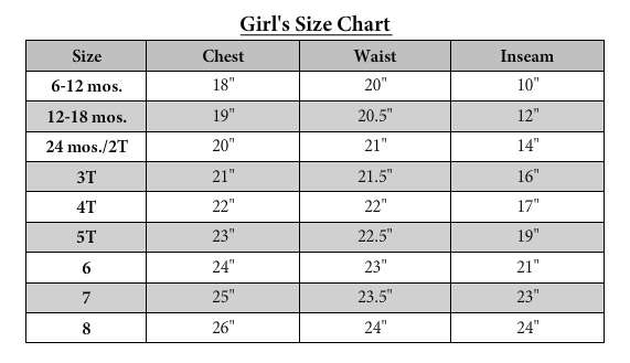 size charts girl scout size chart