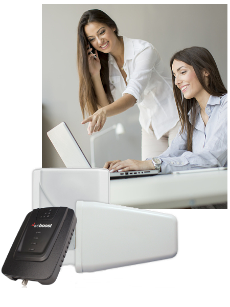 weBoost Signal Boosters Women on Cell Phone weBoost Signal Booster