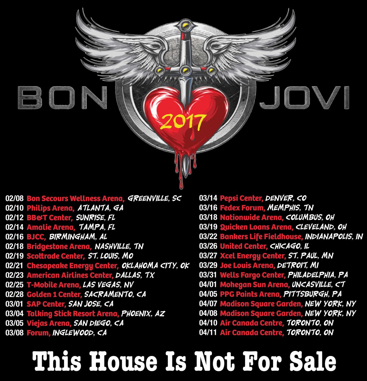 Official Bon Jovi 2016 Tour T-shirt | All Products for Live Show ... Official Bon Jovi 2016 Tour T-shirt | All Products for Live Show ...