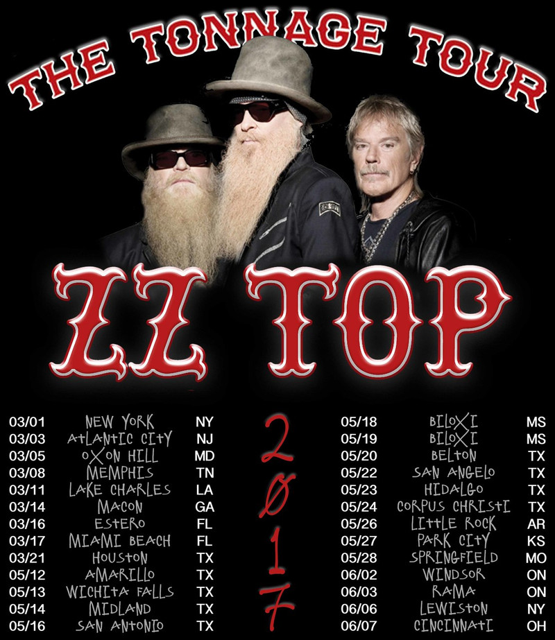 Zz Top Tonnage Tour Review Zz Top Tonnage Tour Review