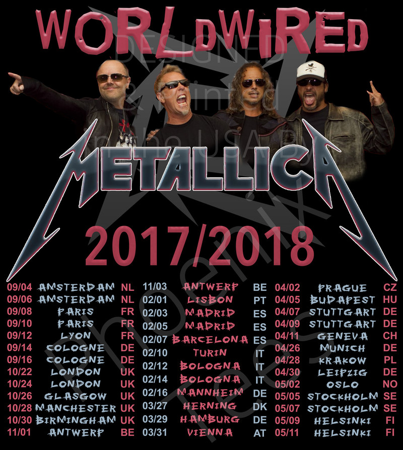 Metallica Tours S Metallica Tours S