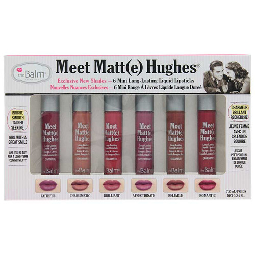 theBalm Meet Matt(e) Hughes 6 Mini Liquid Lipsticks Kit 2