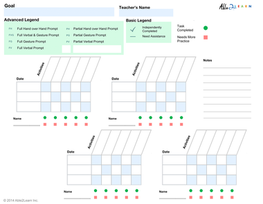 Blank Data Sheet: Free Teaching Resources