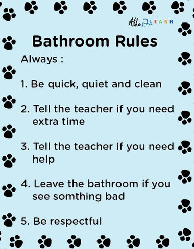 School Bathroom Rules School Bathroom Rules