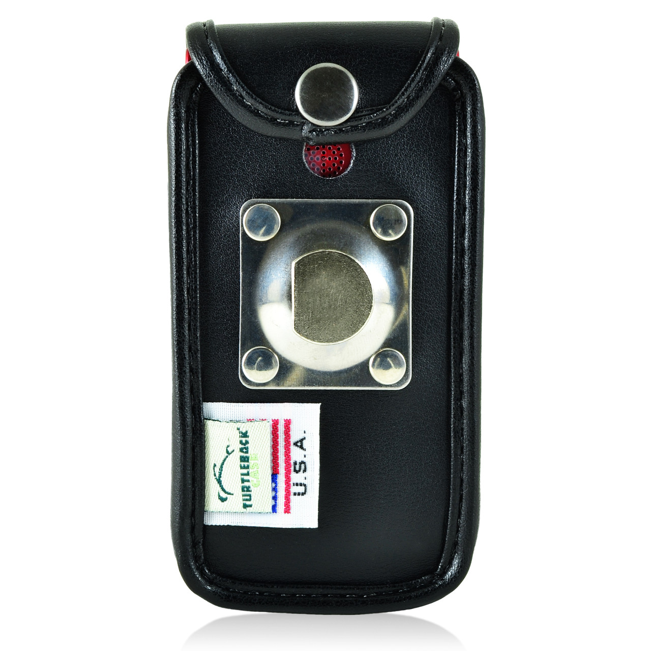 Jitterbug Flip Cell PhoneBlack Leather Fitted Case with Heavy Duty