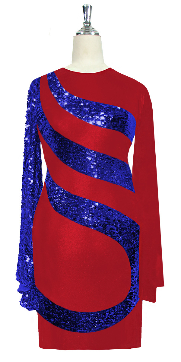 red white and blue sequin dress