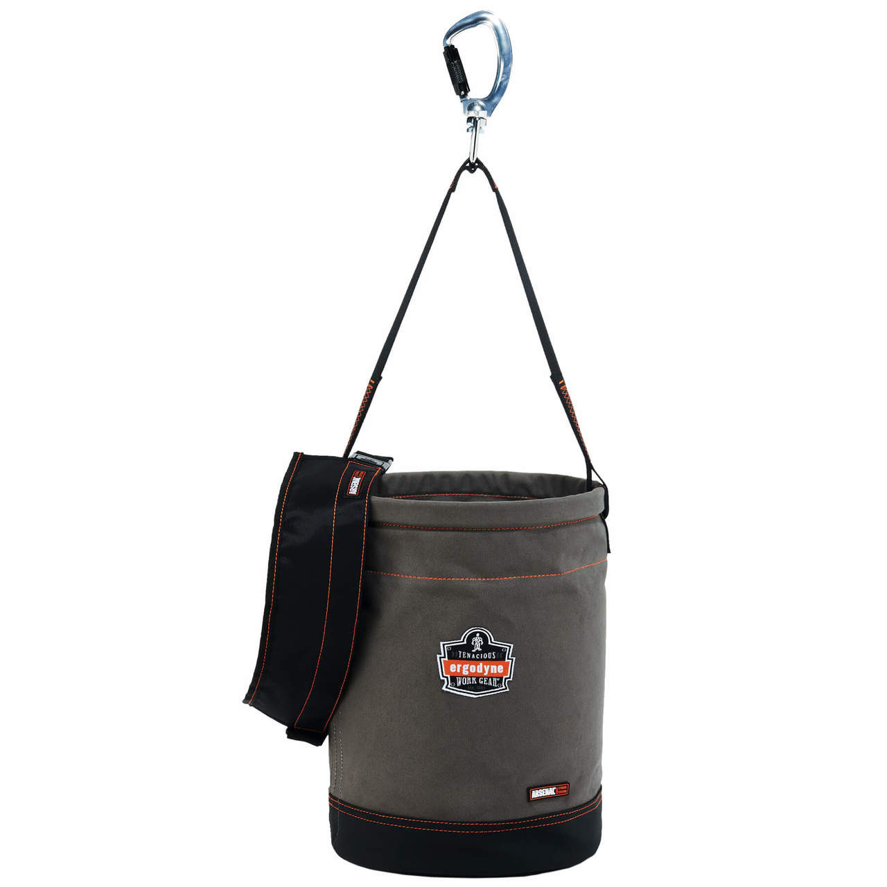 Ergodyne 5940T Swiveling Carabiner Canvas Hoist Bucket with Top