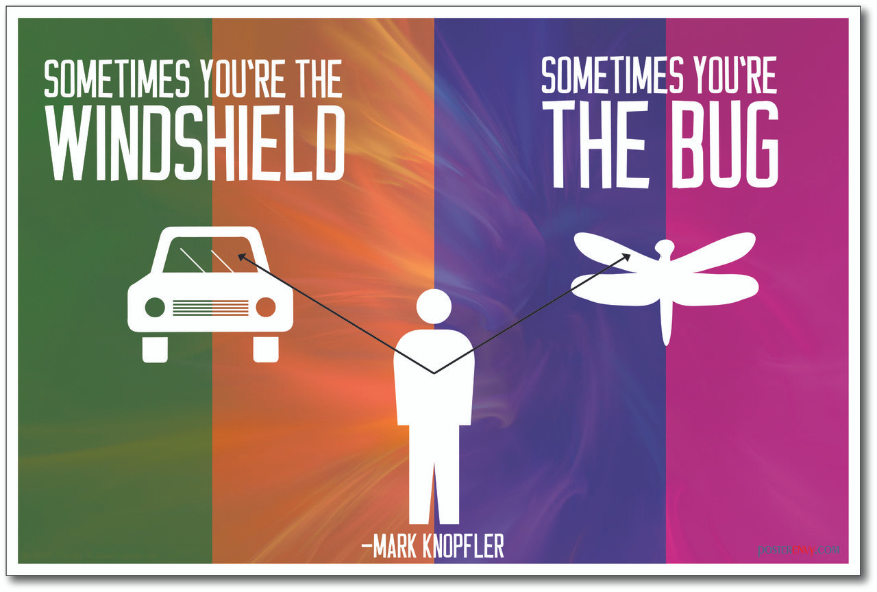 PosterEnvy Sometimes You Are The Windshield Mark Knopfler NEW