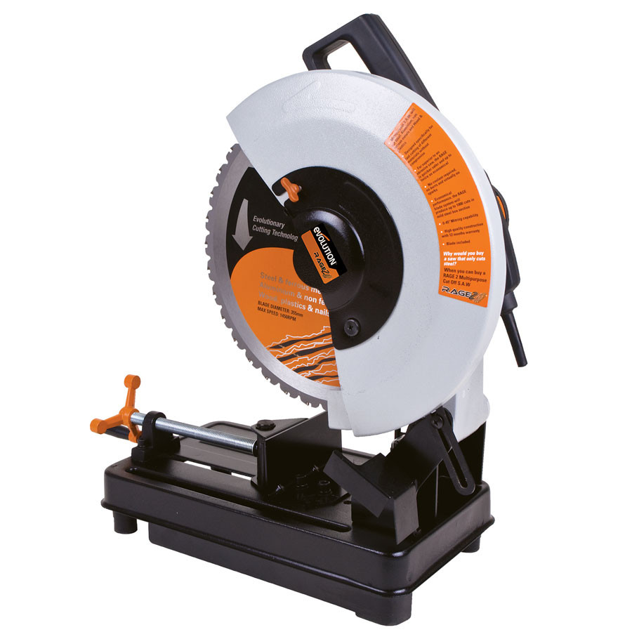 Evolution RAGE2 355mm TCT Multipurpose Cut Off Saw