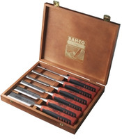 Bahco 6 Piece Chisel Set in Wooden Box