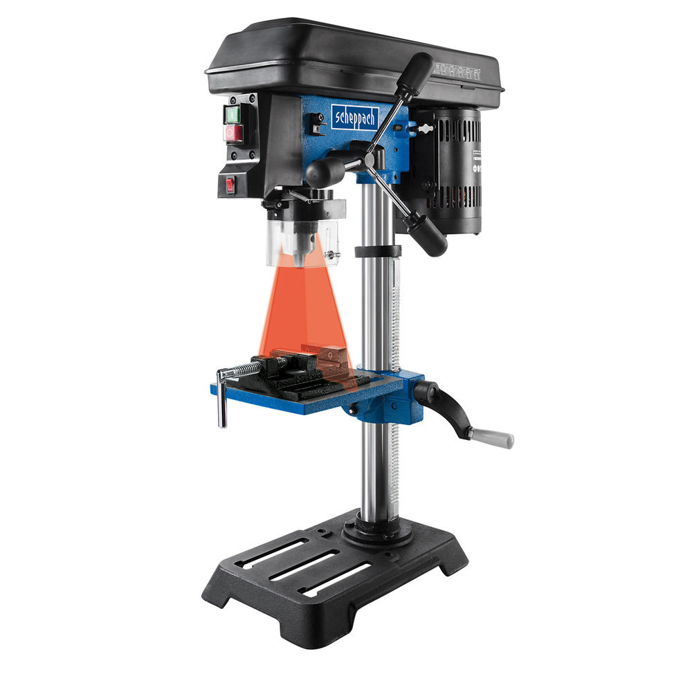 Scheppach DP16SL Bench Pillar Drill with Cross Laser & Vice