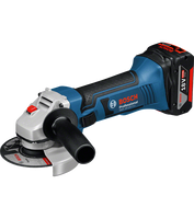GWS 18-125 V-LI Professional Cordless Angle Grinder 2 x 4Ah Batteries