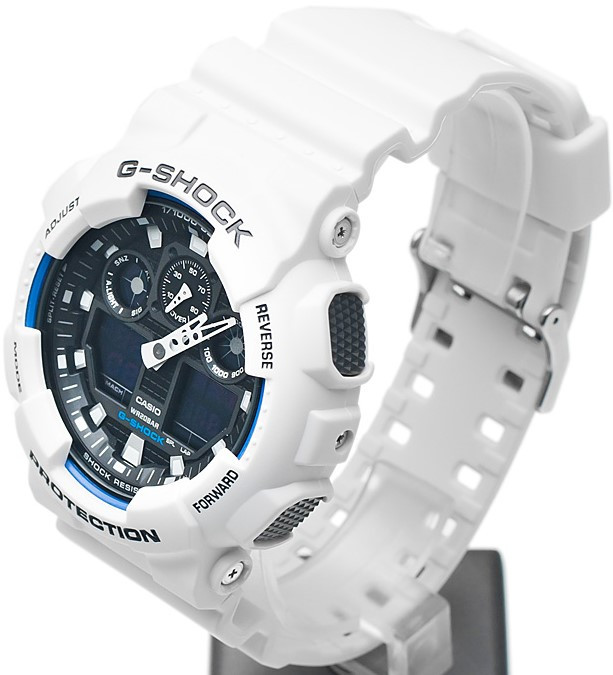Watch Review - White G-Shock black face chonograph world time