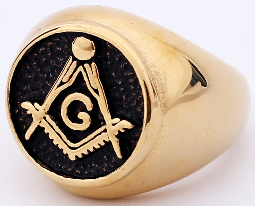 Gold masonic deals rings ebay