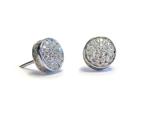 Touch Solar Stud Earring Silver