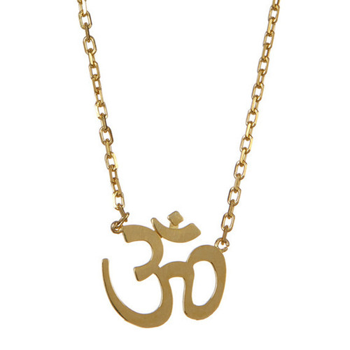 Gold OM Necklace