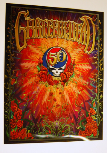 Original beautiful concert poster for The Grateful Dead 