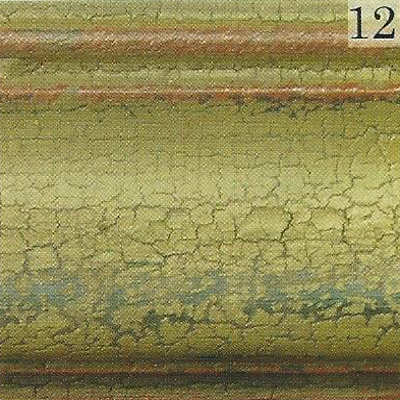 Katie's Color Sample - Black, Sage Green Crackle, Barn Red Trim