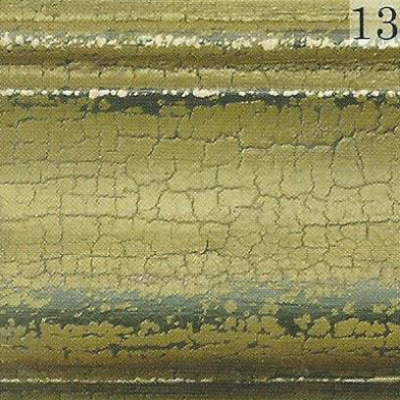 Katie's Color Sample - Black, Sage Green Crackle, Buttermilk Trim