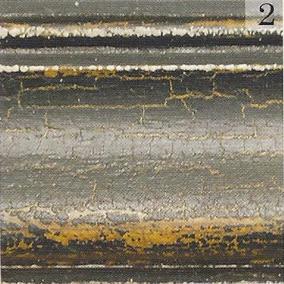 Katie's Color Sample - Mustard, Black Crackle, Buttermilk Trim