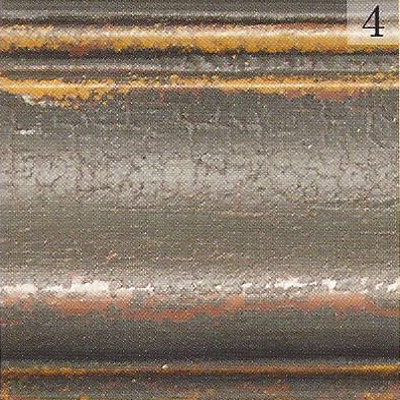 Katie's Color Sample - Barn Red, Black Crackle, Spicy Mustard Trim