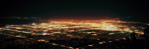 Aerial View of Albuquerque At Night - Walls 360