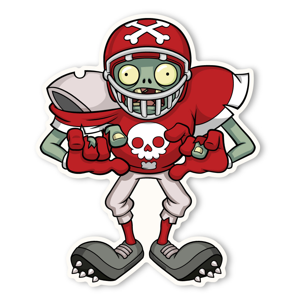 zombie football player coloring pages - photo #33