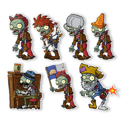 Plants vs. Zombies 2 Wall Decals Special Wild West