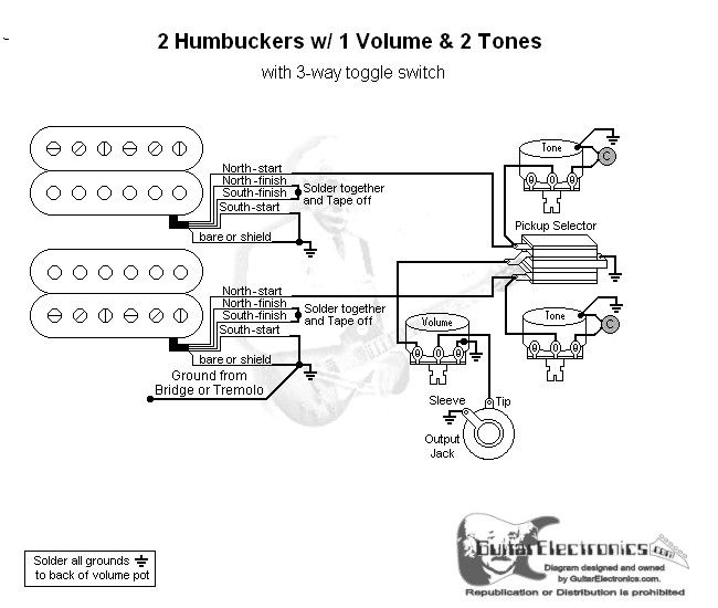 Wiring help - 1 volume 2 tones | The Gear Page Guitar Wiring 2 Vol. 1 Tone The Gear Page