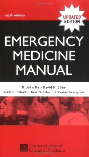 Tintinalli'S Emergency Medicine Manual By O John Ma And Cline Isbn