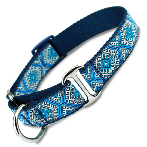 aztec collar blue aztec martingale collar tribal limited slip safety collar aztec collar blue aztec martingale collar tribal limited slip safety collar