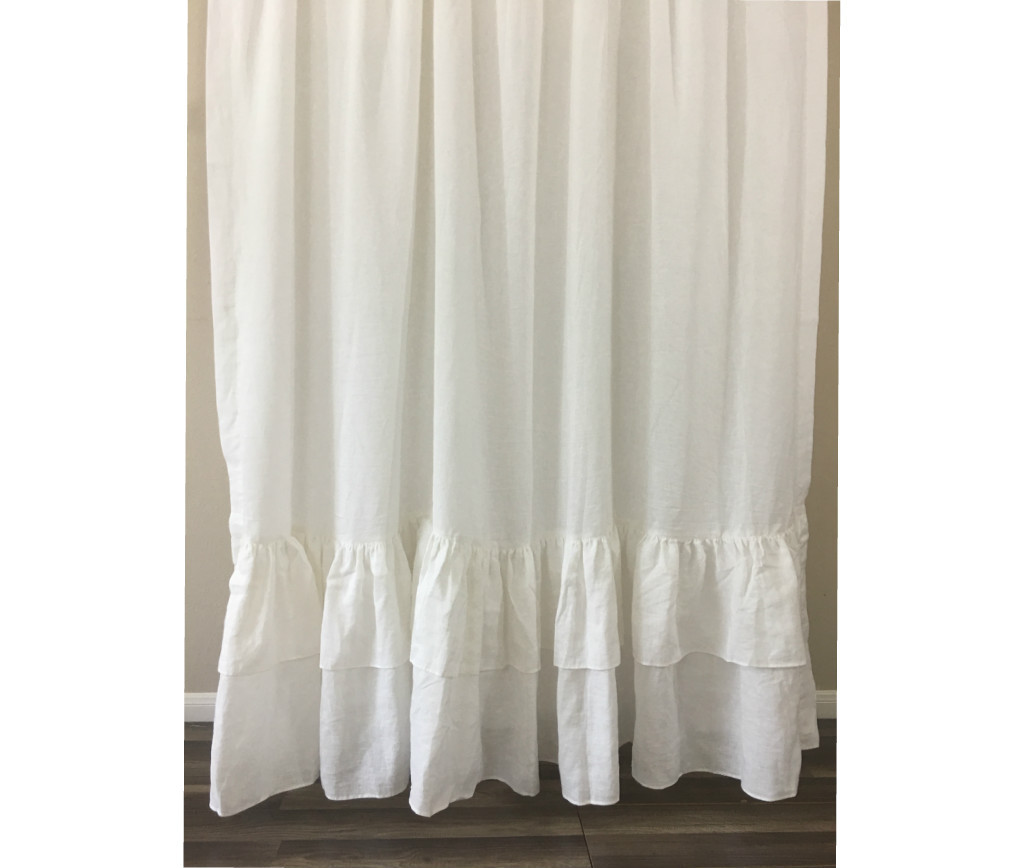 Country Curtains Cottage Style, Linen Curtain Panels with double ... Country Curtains Cottage Style, Linen Curtain Panels with double ...