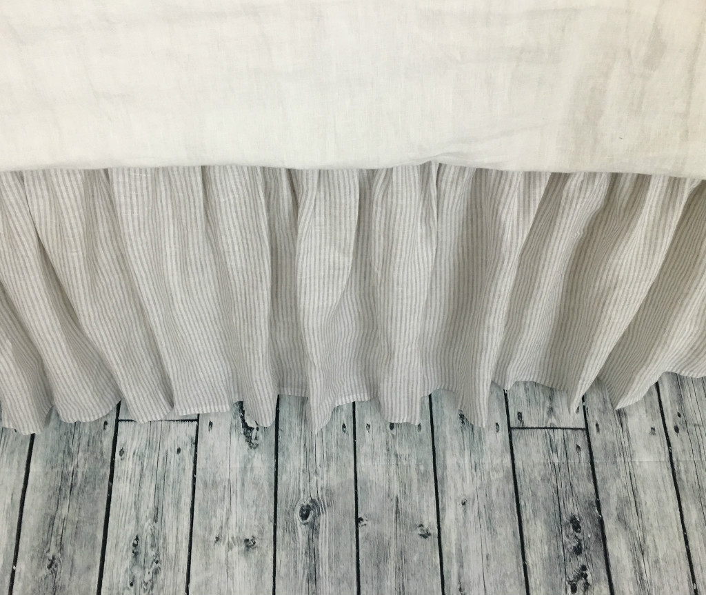 Grey Ticking Stripe Bed Sheets Grey Ticking Stripe Bed Sheets
