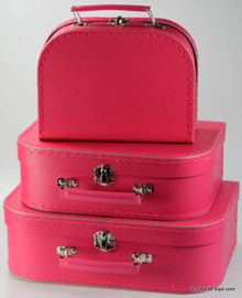 Mini Nesting Suitcases - Hot Pink [PRICED FROM $20] (OUT OF STOCK)