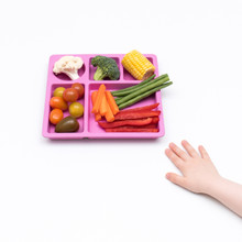 bobo&boo Individual Divided Plate - Flamingo Pink (PRE-ORDER NOW - ARRIVAL APPROX 22 DEC)