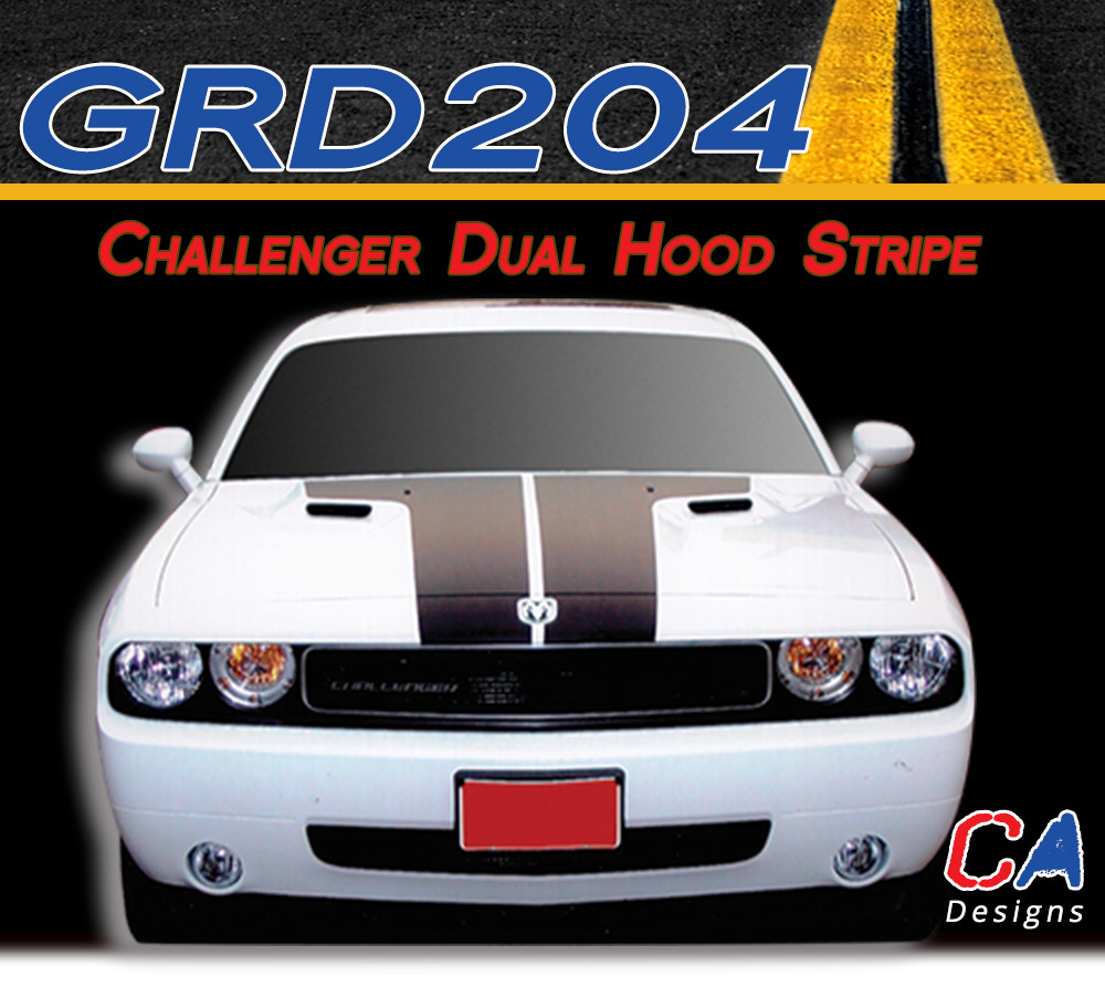 2008 2010 Dodge Challenger Dual Hood Stripe Kit