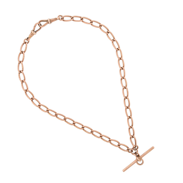 Rose Gold Antique Albert Watch Chain