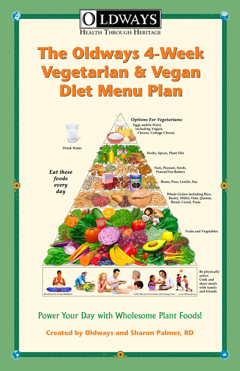 Oldways 4-Week Vegetarian and Vegan Diet Menu Plan Recipe Book