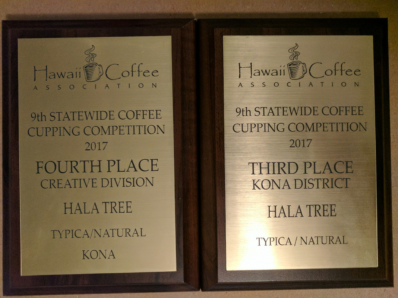 2017 Hawaii Coffee Association cupping competition results