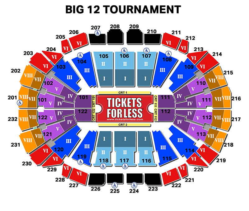 big 12 basketball tickets tickets for less sprint center big 12 tournament seating chart
