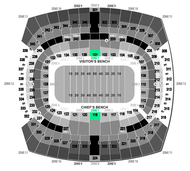 chiefs season tickets lower level zone 1 tickets for chiefs seating chart rows