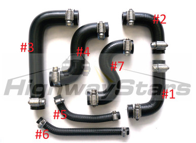 Exact Length Complete Heater Hose Set With 100 Stainless