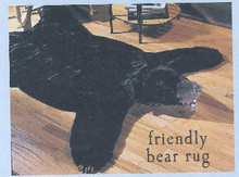 plush bear rug