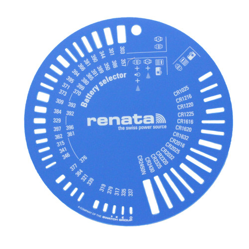 Tool To Measure Watch Battery and Match Size Renata Battery Selector