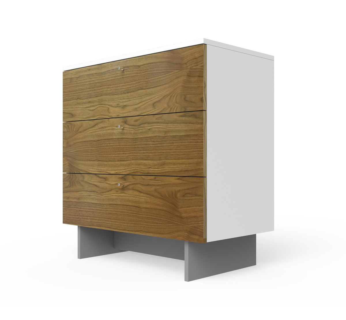 Roh 5 Drawer Dresser in White