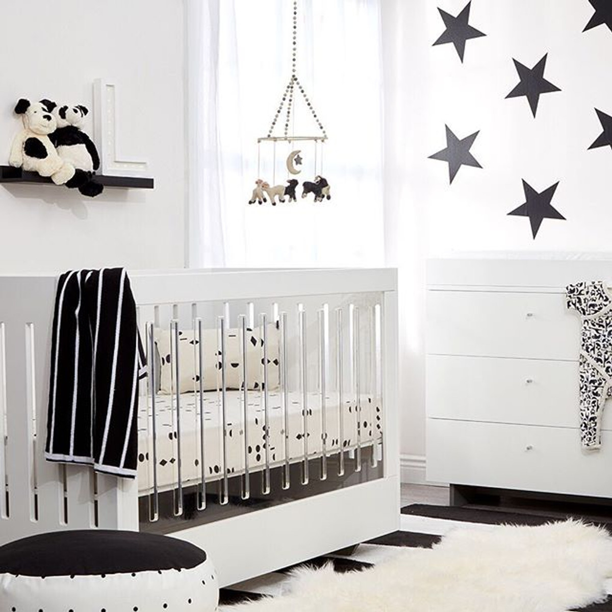 Roh Crib - Two Sided Acrylic and White