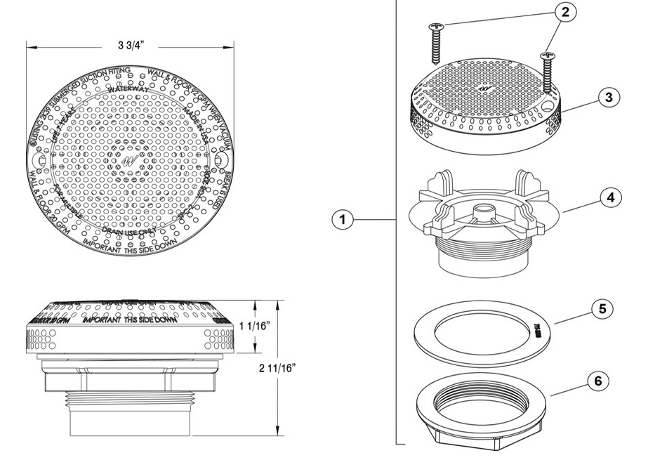 Spa Suction Fitting Saga Hot Tub Outpost