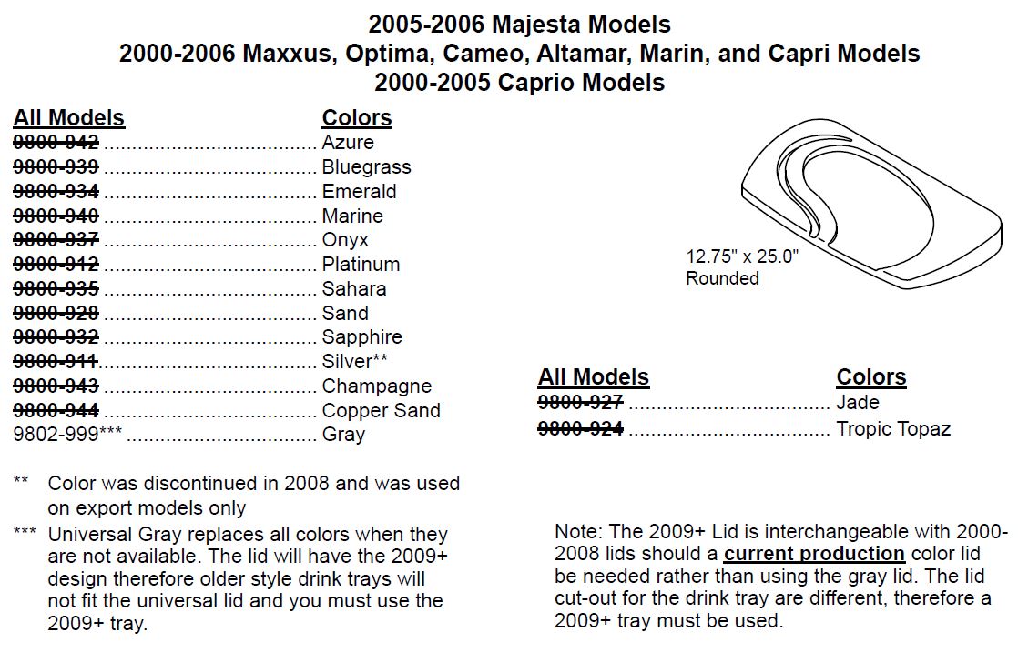 Sundance Spas Lid Aluminum 2k Universal Skim Filter Part 9802999